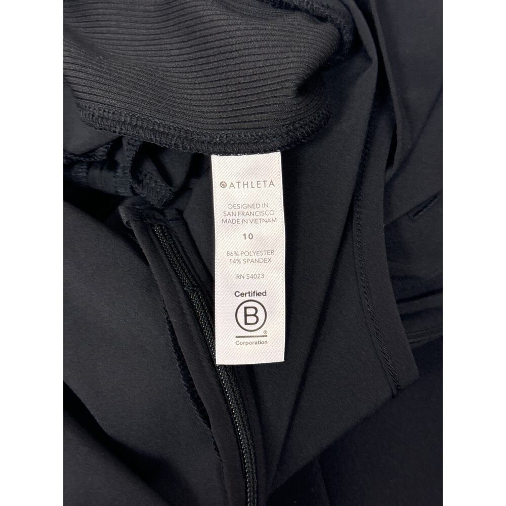 Athleta Brooklyn Jumpsuit 10 Womens Black Sleeveless Tapered Leg - Picture 9 of 9
